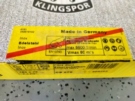 25x Klingspor CS570 180x22mm K80 inox 204103 (4)